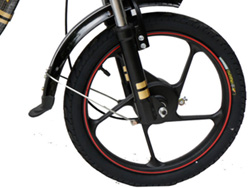 Bánh trước Xe đạp điện Bmx Carbon 18 inch với vành đúc hợp kim
