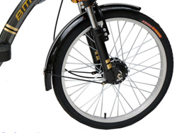 Bánh trước Xe đạp điện Bmx Carbon 18 inch với vành tăm cổ điển