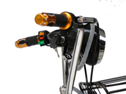 Đèn pha và tay lái Xe đạp điện Bmx Carbon 22 inch