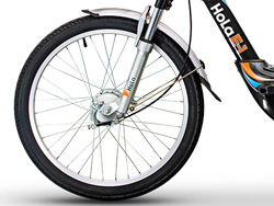 bánh trước Xe đạp điện Hola E1 với vành tăm 22inch