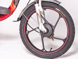 bánh trước Xe đạp điện Draca SS18 với vành đúc hợp kim