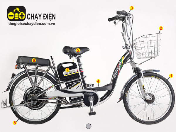 Xe đạp điện Hitasa M22 inox