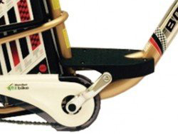 Để chân Xe đạp điện Bmx Inox màu 50% vành 18inch và bàn đạp