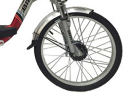 bánh trước Xe đạp điện Bmx inox màu 50% vành 20inch với vành tăm cổ điển