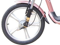 bánh trước Xe đạp điện Đào Khôi DKbike Emmy với vành đúc hợp kim