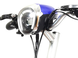 Đèn led bi giúp tăng khả năng chiếu sáng cho Xe đạp điện Alpha A1