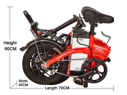 Có thể gấp gọn Xe đạp điện gấp FMT CITY ELF (TDT1701Z)