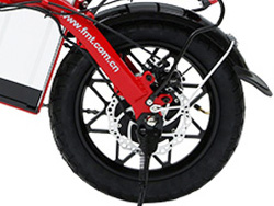 Động cơ Xe đạp điện gấp FMT CITY ELF (TDT1701Z) được đặt ở tâm bánh sau