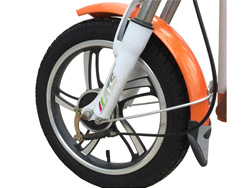 Bánh trước Xe đạp điện Autosun A2A với vành đúc hợp kim
