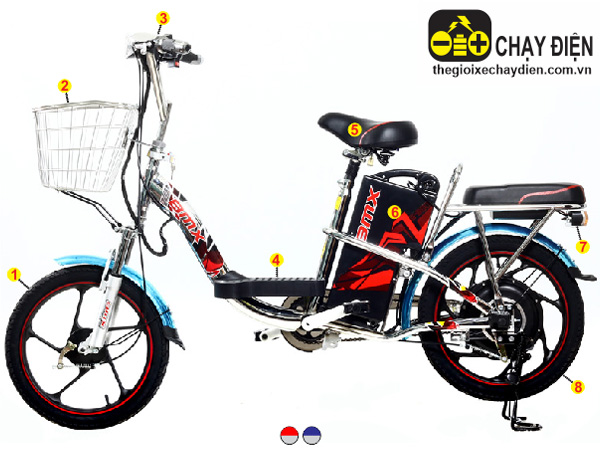 Xe đạp điện Bmx Inox 18inch Plus