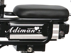 Pinlithium Xe đạp điện Adiman X1 48V-10A được đặt phía dưới yên sau