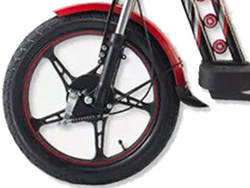 Bánh trước Xe đạp điện Nike Bike City 10X với vành đúc hợp kim