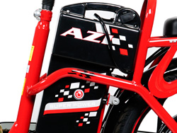 Bình ắc quy Xe đạp điện Bmx Azi Bike được đặt phía dưới yên trước