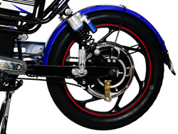Động cơ Xe đạp điện Azi Bike Gold được đặt ở tâm bánh sau