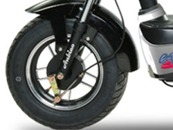 bánh trước Xe máy điện Anbico 137S với lốp cao su không ruột độ bền cao