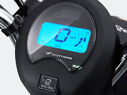 Mặt đồng hồ điện tử Xe máy điện Honda Q1 giúp hiển thị chính xác